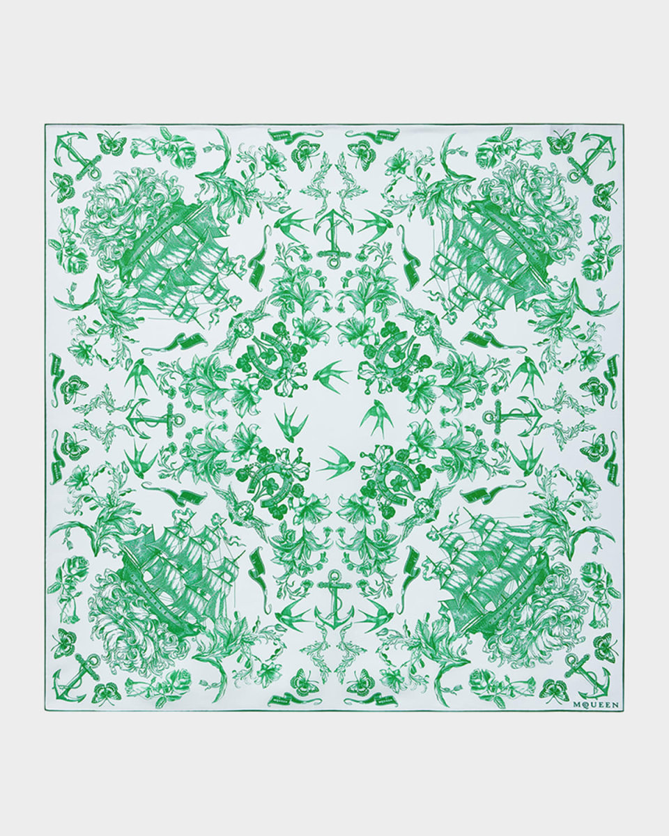 Sailor Tattoo Silk Scarf